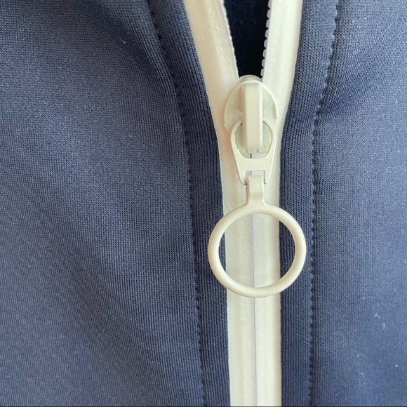 RARE Wimbledon Tennis Hooded Training Jacket Sweatshirt Midnight Size M - Picture 6 of 15